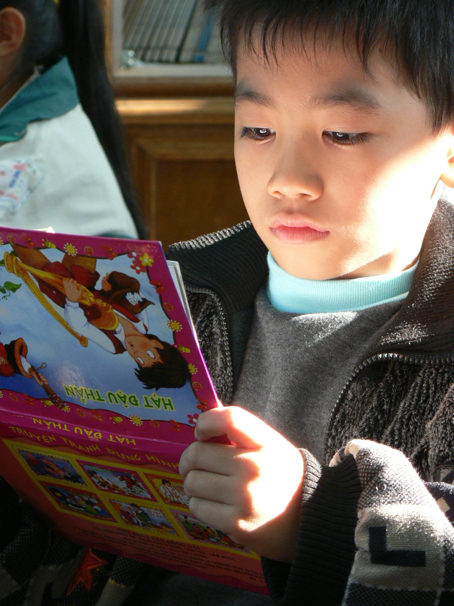 child reading