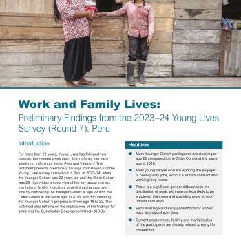 Work and Family Lives factsheet Peru